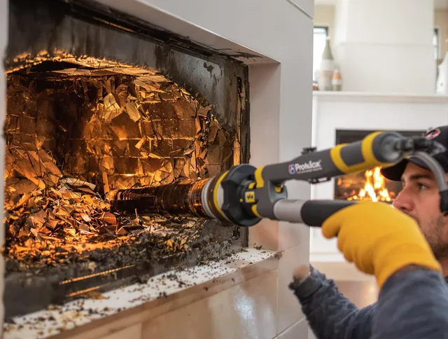 Professional chimney cleaning by East Bridgewater Chimney Sweep in East Bridgewater, MA