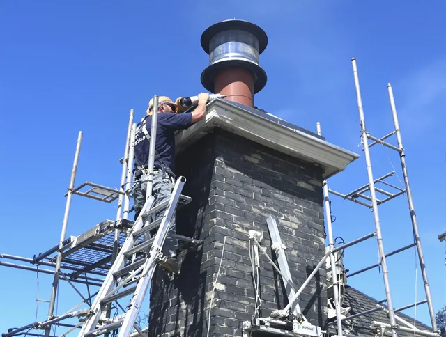 Sturdy chimney crown finished by East Bridgewater Chimney Sweep in East Bridgewater, MA
