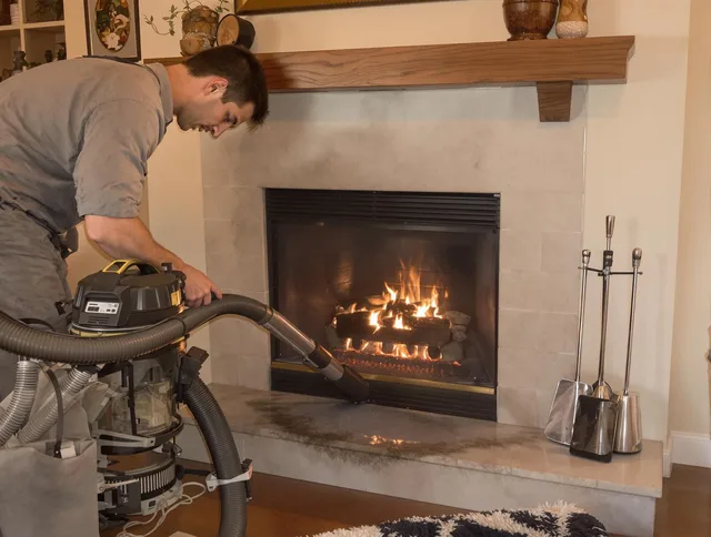 Routine fireplace upkeep by East Bridgewater Chimney Sweep in East Bridgewater, MA
