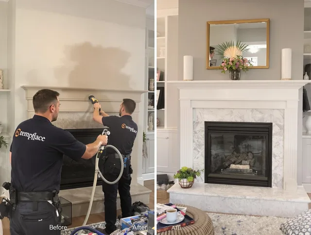 Professional soot removal by East Bridgewater Chimney Sweep team in East Bridgewater, MA